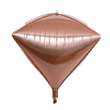 3 Pack | 16inch Rose Gold 4D Diamond Self-Sealing Reusable Foil Balloon#whtbkgd