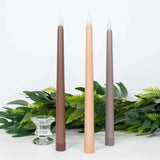 3 Pack | 11inch Mixed Natural Warm Flickering Flameless LED Taper Candles