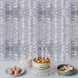 3 Rolls | 28ft Silver Ruffled Tissue Paper Party Streamers, Crepe Paper Backdrop Decorations