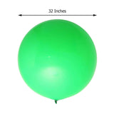 2 Pack | 32inch Large Matte Green Helium or Air Premium Latex Balloons