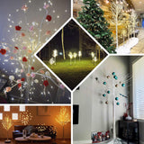 6ft Warm White Lighted Birch Tree 350 LED Fairy Lights with Remote Timer