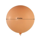 5 Pack Large Matte Pastel Blush Biodegradable Balloons, 36inch Round Eco-friendly