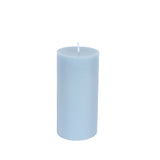 6-Pack 3x6inch Unscented Dripless Pillar Candles – Dusty Blue Long-Burning Wax Candles