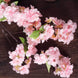 4 Bushes | 40inch Tall Pink Artificial Silk Cherry Blossom Flowers, Branches