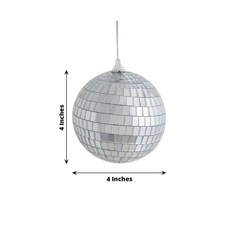 4" Silver Disco Ball