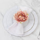4-Pack Napkin Holders with Silk Peony Flower – Pink Floral Napkin Rings for Dining Table Settings