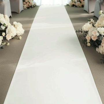 40"x100ft Ivory PVC Aisle Runner