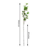 3 Pack | 43inch Artificial Green Petal Branches Leaf Spray, Faux Leaf Branches