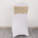 5 Pack Champagne Wave Chair Sash Bands With Embroidered Sequins