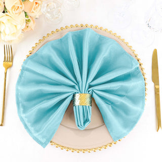 Add Elegance to Your Table with Blue Seamless Cloth Dinner Napkins