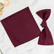 5 Pack | Burgundy 200 GSM Premium Polyester Dinner Napkins, Seamless Cloth Napkins