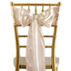 5 pack | 6" x 106" Beige Satin Chair Sash