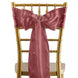 5 Pack | Cinnamon Rose Satin Chair Sashes - 6inch x 106inch