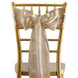 5 Pack | Nude Satin Chair Sashes | 6x106inch