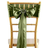 5 pack | 6"x106" Olive Green Satin Chair Sash