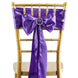 5pcs Purple SATIN Chair Sashes Tie Bows Catering Wedding Party Decorations - 6x106"