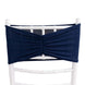 5 Pack Navy Blue Wide Ruffled Fitted Spandex Chair Sash Band