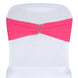 5 pack | 5"x12" Fuchsia Spandex Stretch Chair Sash