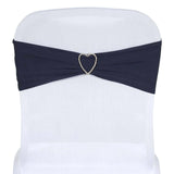 5pc x Chair Sash Spandex - Navy Blue