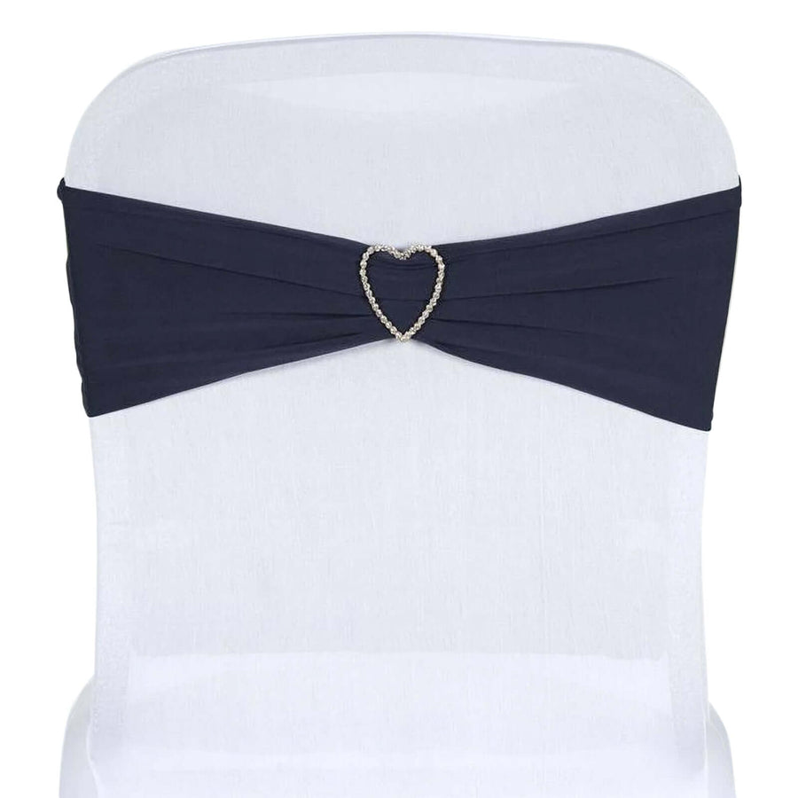 5pc x Chair Sash Spandex - Navy Blue