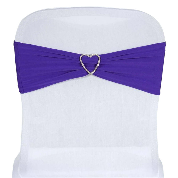 5pc x Chair Sash Spandex - Purple