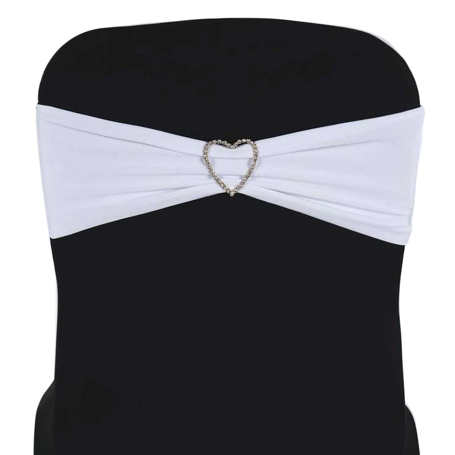 5pc x Chair Sash Spandex - White