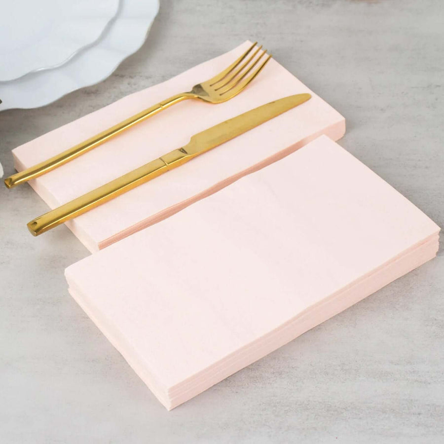 50 Pack | 2 Ply Soft Blush Wedding Reception Dinner Paper Napkins