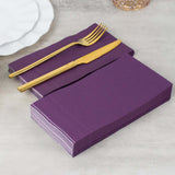 50 Pack | 2 Ply Soft Purple Wedding Reception Dinner Paper Napkins