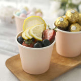 Blush 10oz Eco-Friendly Paper Dessert Cups, Disposable Ice Cream Yogurt Bowls - 300 GSM