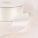 50 Yards 1.5inch White Single Face Decorative Satin Ribbon