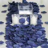 500 Pack | Navy Blue Silk Rose Petals Table Confetti or Floor Scatters