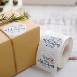 500pcs | 2" Thanks for celebrating with Us Stickers Roll, Labels for Envelops Seal & Wedding Favors - Round