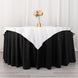 54inch White Premium Scuba Square Table Overlay, Wrinkle Free Polyester Seamless Table Topper