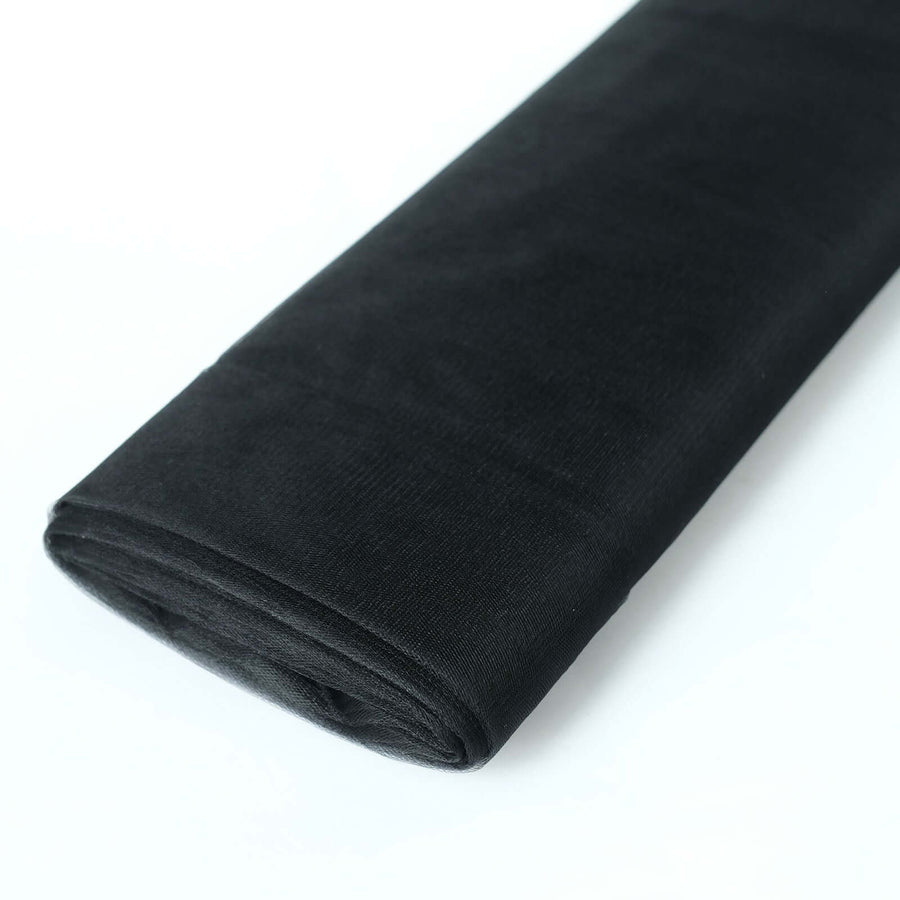 54inch x40 Yards Black Tulle Fabric Bolt, DIY Crafts Sheer Fabric Roll