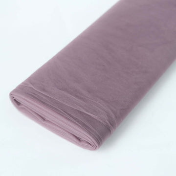 54"x40 Yards Violet Amethyst Tulle Fabric Bolt, DIY Crafts Sheer Fabric Roll