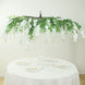 White Artificial Silk Wisteria Vine Round Hanging Canopy, Draping Garland Flower