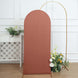 5ft Matte Terracotta (Rust) Spandex Fitted Chiara Backdrop Stand Cover