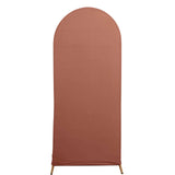 5ft Matte Terracotta (Rust) Spandex Fitted Chiara Backdrop Stand Cover