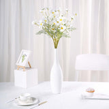 6 Bushes | White Artificial Silk Daisy Flower Stem Bouquet Branches