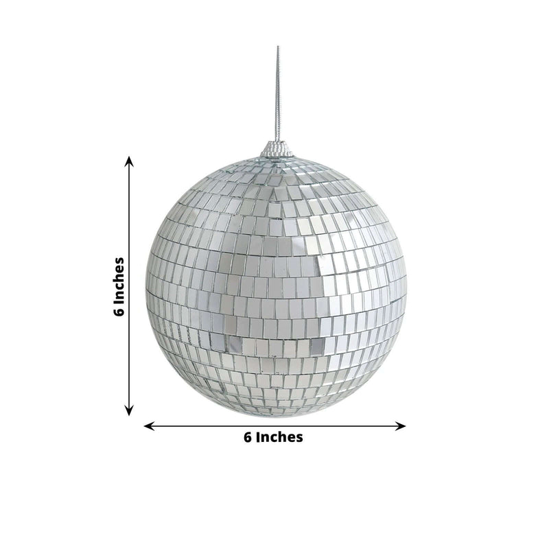 6" Silver Disco Ball