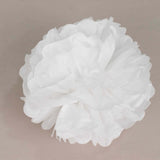 6 Pack 10" White Paper Tissue Fluffy Pom Pom Flower Balls