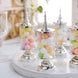 6 Pack | Silver Pedestal Party Favor Gift Jars Clear Candy Treat Containers - 7Inch