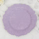 6 Pack 13inch Lavender Lilac Round Reef Acrylic Plastic Charger Plates, Dinner Charger Plates