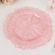 6 Pack 13inch Transparent Blush Round Reef Acrylic Plastic Charger Plates, Dinner Charger Plates