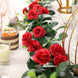 6ft | 20 Red Artificial Silk Roses Flower Garland, Hanging Vine