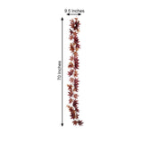 6ft | Burgundy Artificial Silk Maple Leaf Hanging Fall Garland Vine