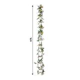 3 Pack Artificial Butterfly Garland Vines with Willow Greenery Leaves, Faux Flowers Garland - 6ft