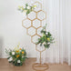 6ft Gold Metal Honeycomb Wedding Flower Frame Backdrop Stand