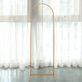 6ft Gold Metal Round Top Chiara Wedding Arch Backdrop Stand