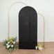 6ft Matte Black Spandex Fitted Chiara Backdrop Stand Cover For Round Top Wedding Arch